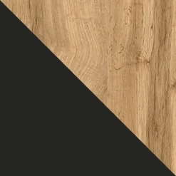 Garnero Arredamenti Credenze Moderne|Madie Moderne-Madia 150x76h cm rustica design cannettato rovere nero List