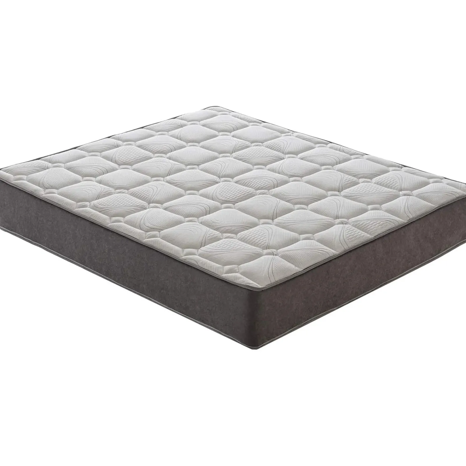 Garnero Arredamenti Materassi A Molle|Materassi A Molle-Materasso 140x190cm alla francese memory traspirabile imbottito Perla