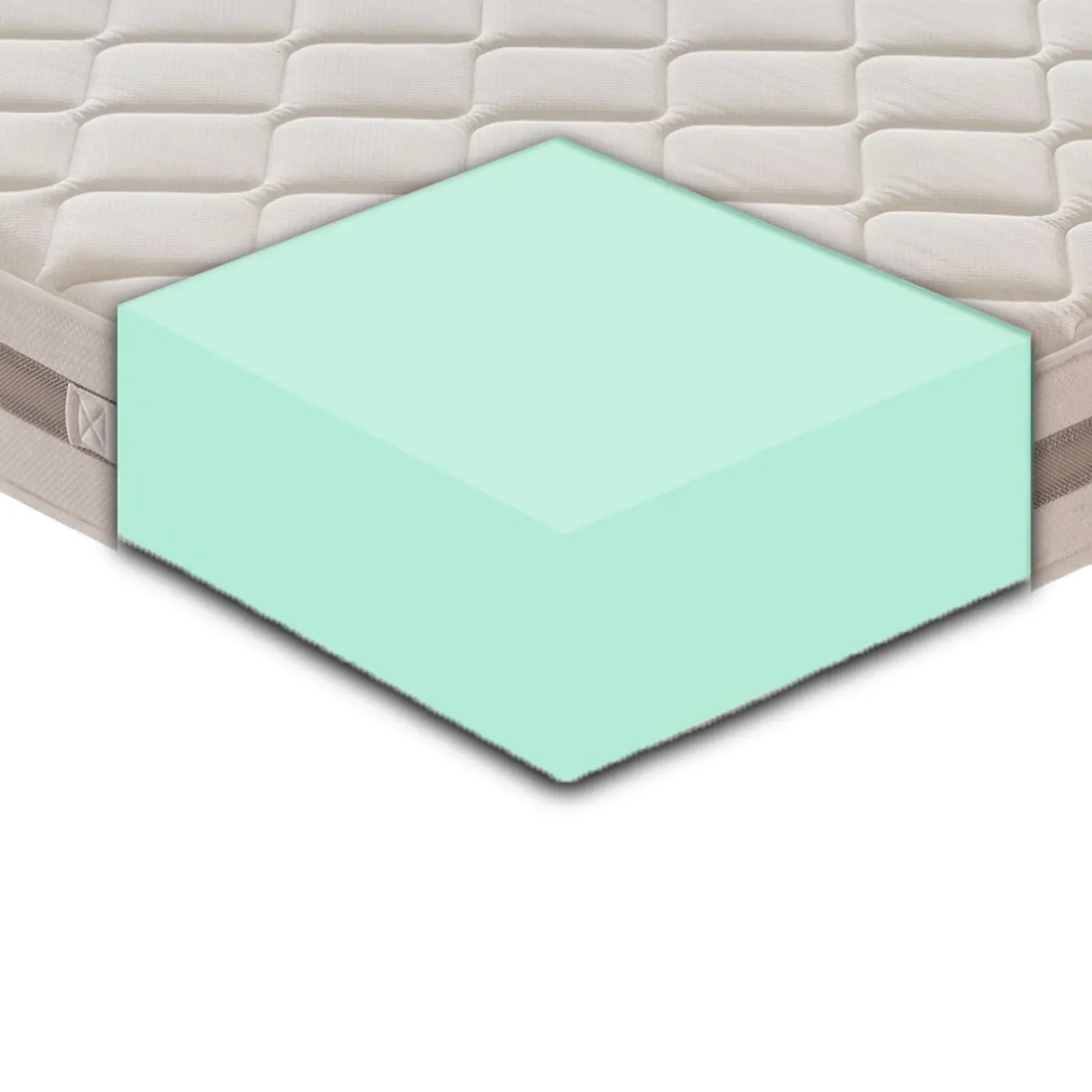 Garnero Arredamenti Materassi In Schiuma|Materassi In Schiuma-Materasso 90x200cm singolo schiumato ad acqua Ambra