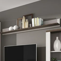 Garnero Arredamenti Mensole E Pensili-Mensola 180x20h cm da parete bianco frassinato rovere Paloma 2 Bianco Frassinato - Noce