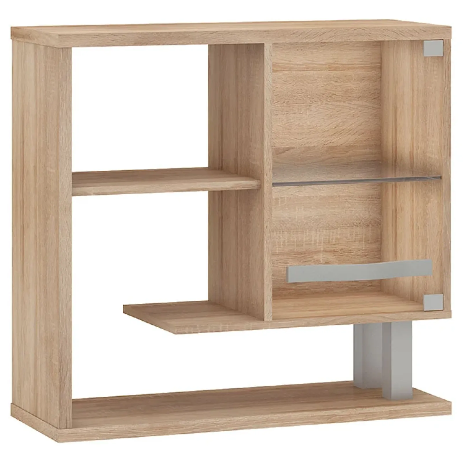 Garnero Arredamenti Mensole E Pensili-Mensola 80x76h cm da parete soggiorno rovere chiaro Sharon