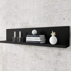 Garnero Arredamenti Mensole E Pensili-Mensola 150x32h cm per parete attrezzata Megan Gihome® Nero Opaco