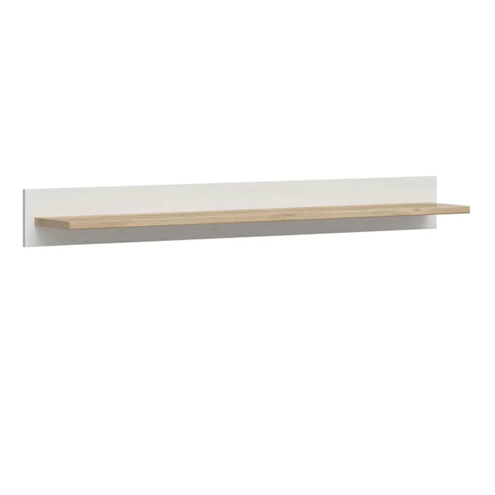 Garnero Arredamenti Mensole E Pensili-Mensola 143x17h cm soggiorno bianco frassinato rovere Lars