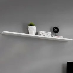 Garnero Arredamenti Mensole E Pensili-Mensola 120x2h cm soggiorno bianca Geo