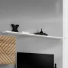 Garnero Arredamenti Mensole E Pensili-Mensola 180x2h cm soggiorno bianca Geo