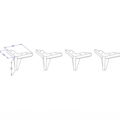 Garnero Arredamenti Mobili Bagno A Terra-Mobile bagno a terra 81cm con colonna bianco frontali decorati Konny Bianco Lucido - Bianco opaco