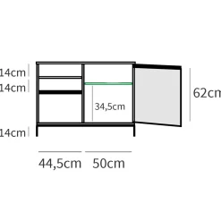 Garnero Arredamenti Mobili Bagno A Terra-Mobile bagno a terra 100cm con lavabo e colonna 3 ante 1 cassetto bianco Jasmund Rovere