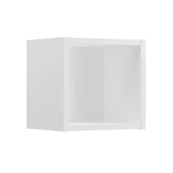 Garnero Arredamenti Mobile Bagno Sospeso-Mobile bagno sospeso cannettato 80cm con lavabo e colonna bianco Cleany Beige