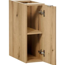 Garnero Arredamenti Mobile Bagno Sospeso-Mobile bagno sospeso cannettato 120cm 5 ante bianco rovere Cleany