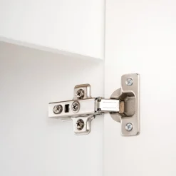 Garnero Arredamenti Mobile Bagno Sospeso-Mobile bagno sospeso cannettato 120cm 4 ante e 2 vani bianco rovere Cleany