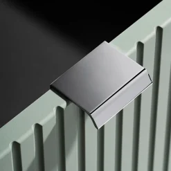 Garnero Arredamenti Mobile Bagno Sospeso-Mobile bagno sospeso cannettato 140cm 4 cassetti verde salvia rovere Greeny