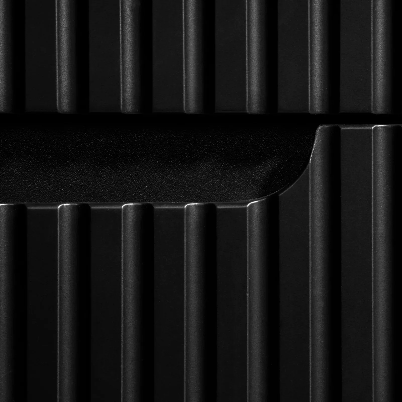 Garnero Arredamenti Mobile Bagno Sospeso-Mobile bagno sospeso cannettato 100cm con lavabo e colonna nero rovere Cleany