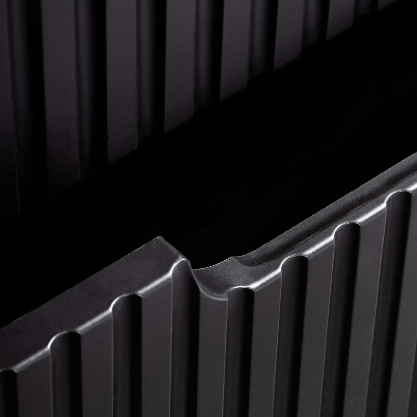 Garnero Arredamenti Mobile Bagno Sospeso-Mobile bagno sospeso cannettato 100cm con lavabo e colonna nero rovere Cleany