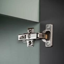 Garnero Arredamenti Mobile Bagno Sospeso-Mobile bagno sospeso cannettato 140cm 5 ante verde salvia rovere Greeny