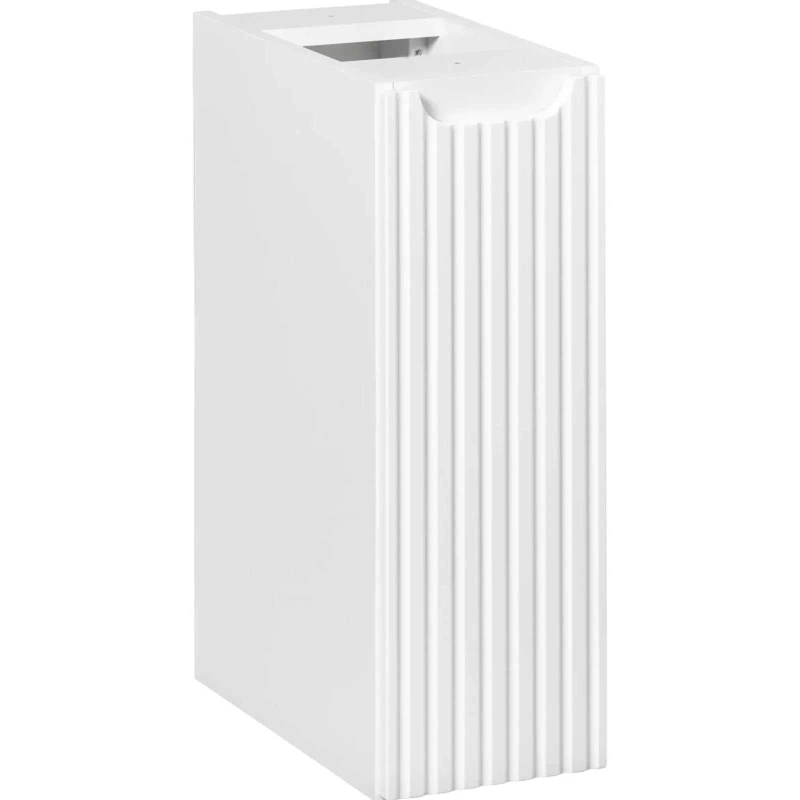 Garnero Arredamenti Mobile Bagno Sospeso-Mobile bagno sospeso cannettato 80cm bianco rovere Cleany