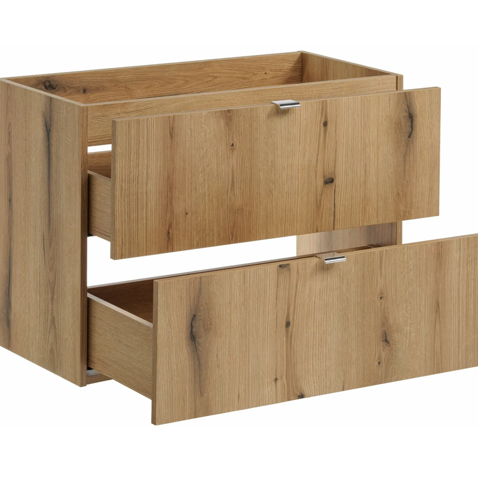 Garnero Arredamenti Mobile Bagno Sospeso-Mobile bagno sospeso 80cm 2 cassetti con lavabo rovere Rovery