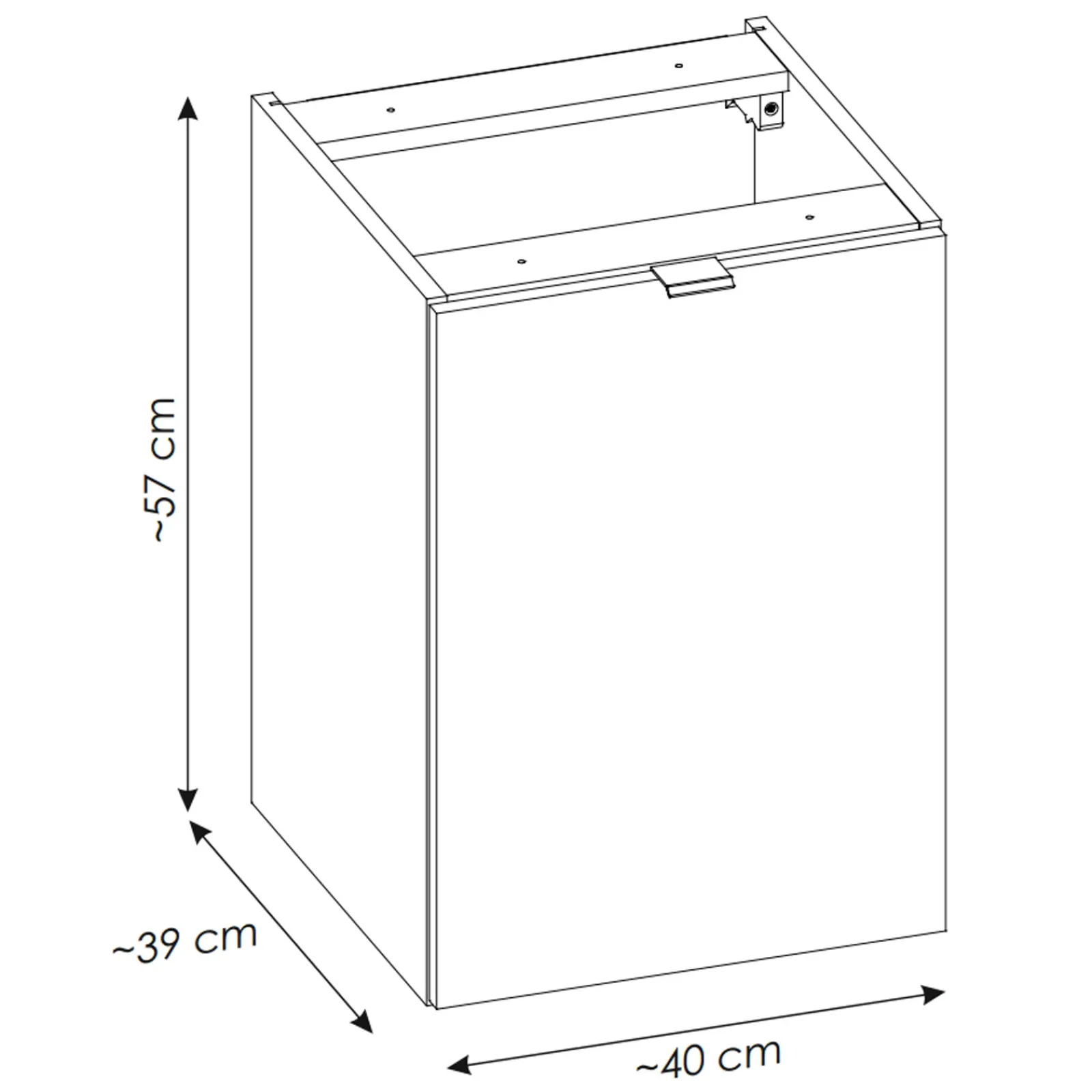 Garnero Arredamenti Mobile Bagno Sospeso-Mobile bagno sospeso 160cm 4 cassetti e portabiancheria beige cashmere Neutry