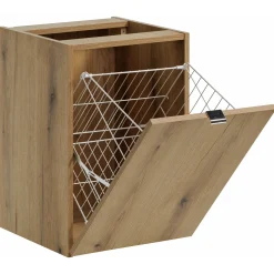 Garnero Arredamenti Mobile Bagno Sospeso-Mobile bagno sospeso 160cm 4 cassetti e portabiancheria beige cashmere Neutry