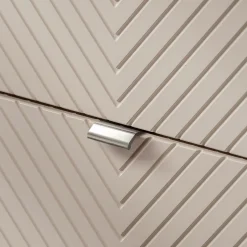 Garnero Arredamenti Mobile Bagno Sospeso-Mobile bagno sospeso 160cm 4 cassetti e portabiancheria beige cashmere Neutry