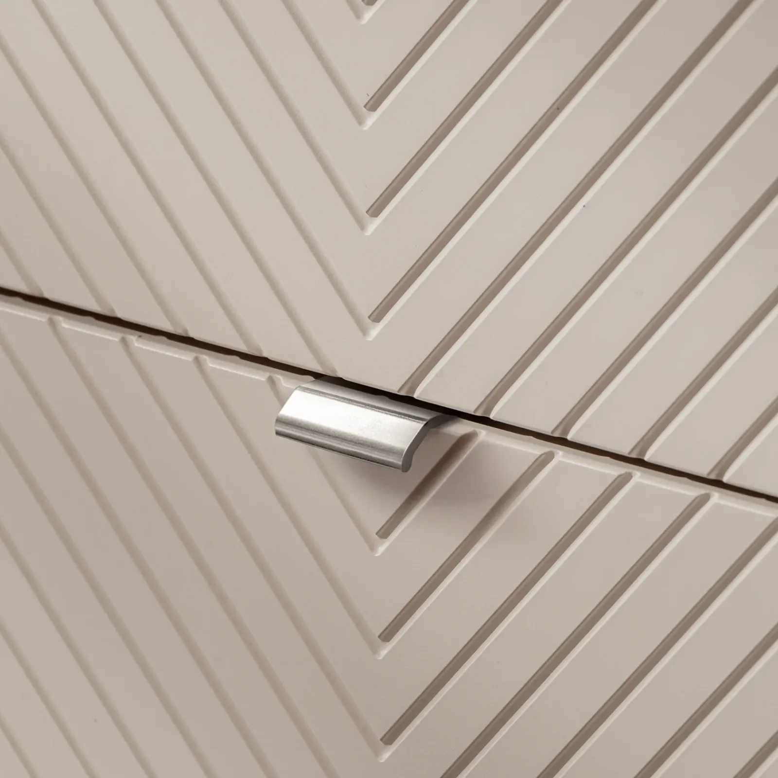 Garnero Arredamenti Mobile Bagno Sospeso-Mobile bagno sospeso 160cm 4 cassetti e portabiancheria beige cashmere Neutry