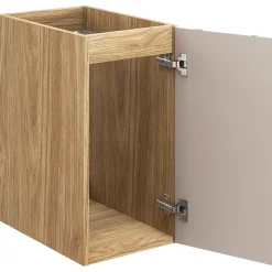Garnero Arredamenti Mobile Bagno Sospeso-Mobile bagno sospeso 90cm 3 ante beige rovere Swim Beige - Rovere