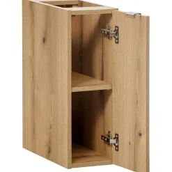 Garnero Arredamenti Mobile Bagno Sospeso-Mobile bagno sospeso 140cm 4 ante con colonna rovere Rovery