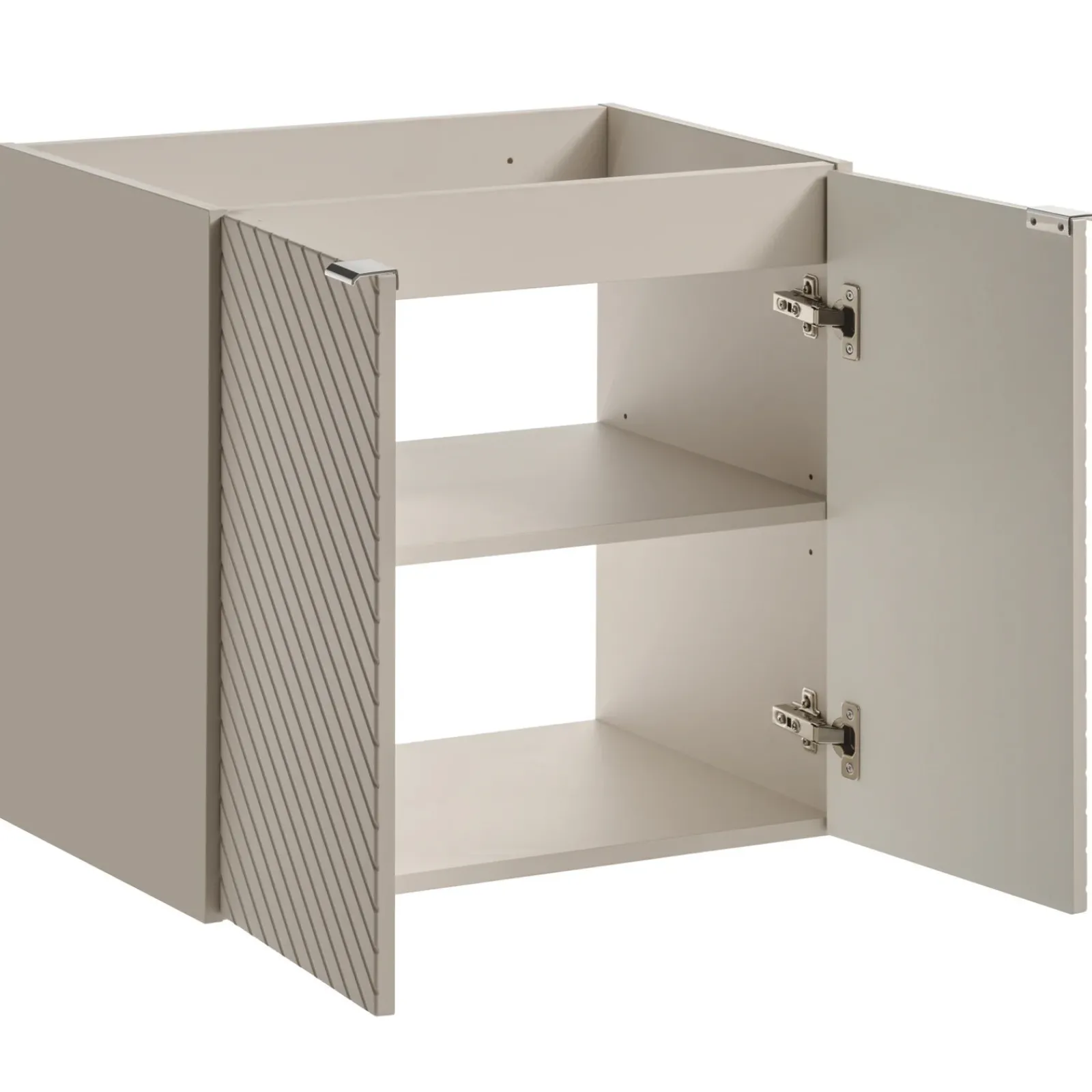 Garnero Arredamenti Mobile Bagno Sospeso-Mobile bagno sospeso 140cm 5 ante beige cashmere Neutry