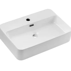 Garnero Arredamenti Mobile Bagno Sospeso-Mobile bagno sospeso 80cm con lavabo, specchio e colonna beige rovere Swim