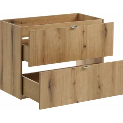 Garnero Arredamenti Mobile Bagno Sospeso-Mobile bagno sospeso 80cm con colonna rovere Rovery