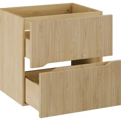 Garnero Arredamenti Mobile Bagno Sospeso-Mobile bagno sospeso 120cm cannettato rovere Pretty