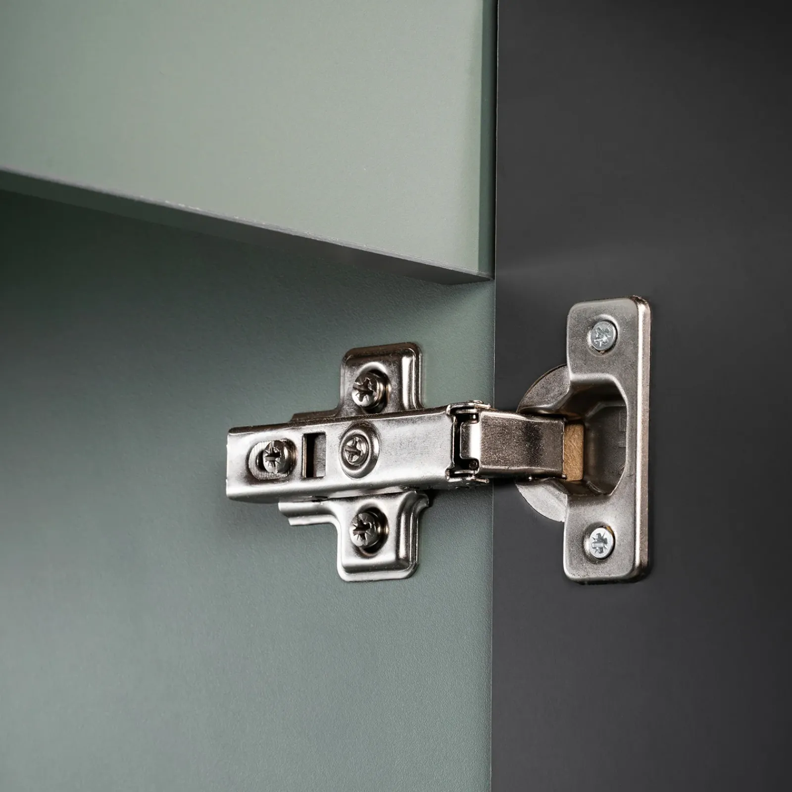 Garnero Arredamenti Mobile Bagno Sospeso-Mobile bagno sospeso 60cm cannettato con lavabo 2 ante verde salvia Greeny