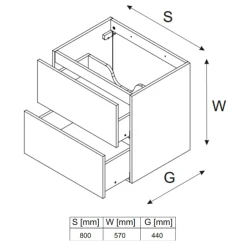 Garnero Arredamenti Mobile Bagno Sospeso-Mobile bagno sospeso 120cm con lavabo, specchio, colonna e 3 pensili beige rovere Swim