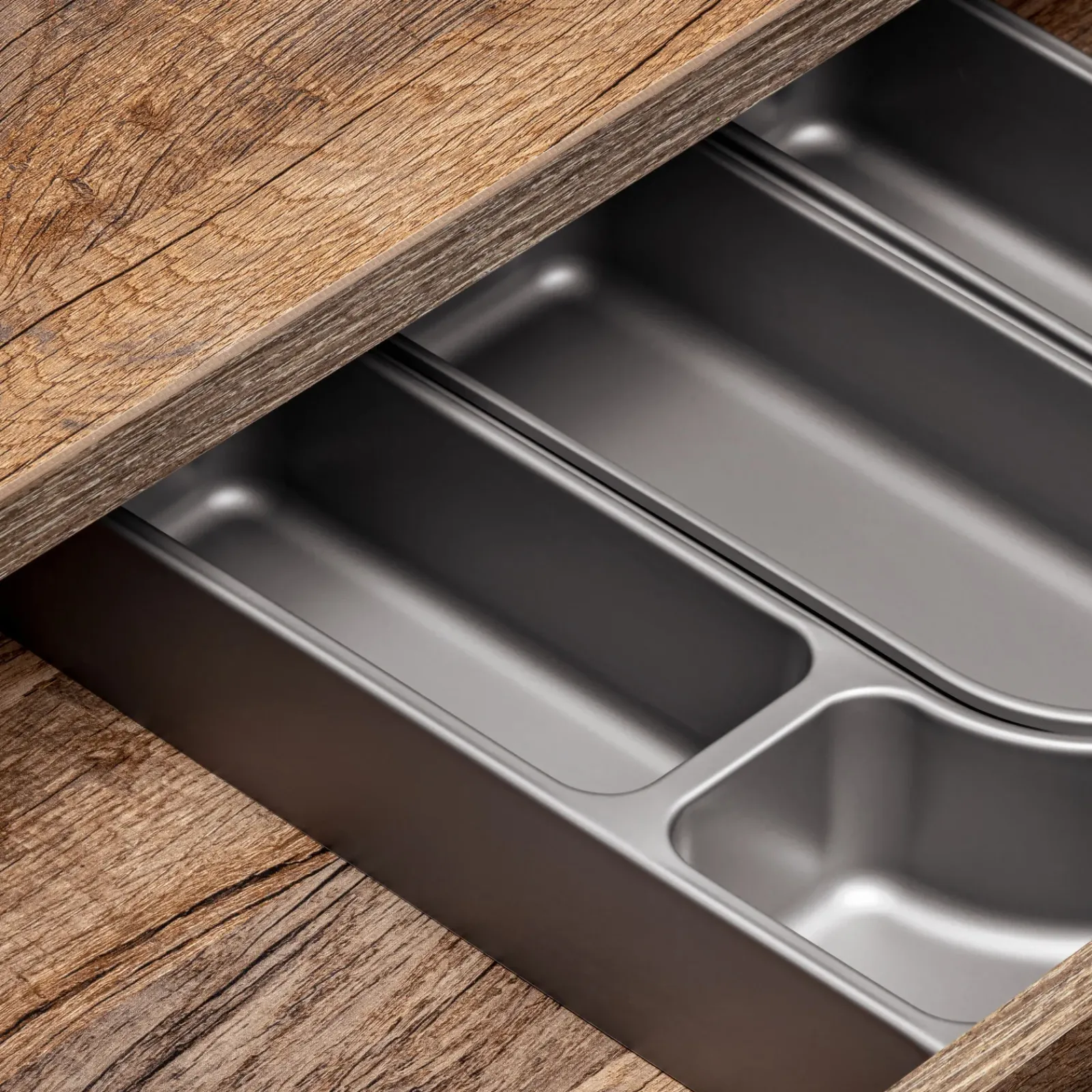 Garnero Arredamenti Mobile Bagno Sospeso-Mobile bagno sospeso 80cm con lavabo, mobile specchio e colonna grigio quercia Serif