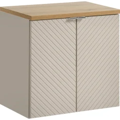 Garnero Arredamenti Mobile Bagno Sospeso-Mobile bagno sospeso 60cm cm 2 ante beige cashmere Neutry
