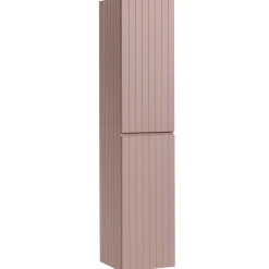 Garnero Arredamenti Mobile Bagno Sospeso-Mobile bagno sospeso 180cm cannettato con 2 lavabi, colonna e 2 specchi Autentic Rosa