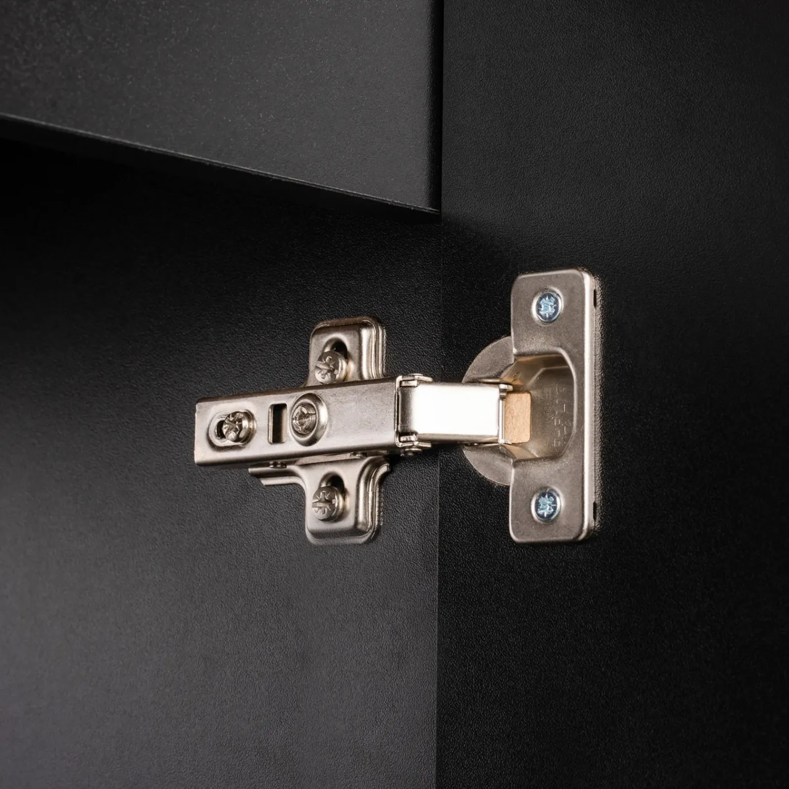 Garnero Arredamenti Mobile Bagno Sospeso-Mobile bagno sospeso 80cm cannettato 2 ante rovere Cleany Nero