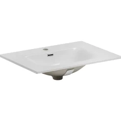 Garnero Arredamenti Mobile Bagno Sospeso-Mobile bagno sospeso 70cm con lavabo da incasso nero rovere Swim Nero - Rovere