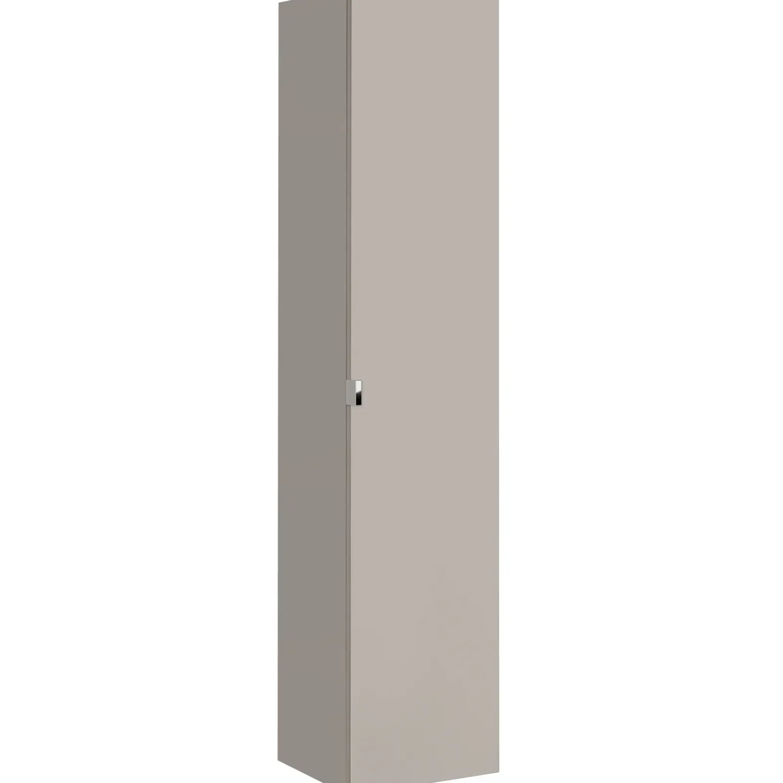 Garnero Arredamenti Mobile Bagno Sospeso-Mobile bagno sospeso 180cm con 2 lavabi, 2 mobili specchio e colonna grigio quercia Serif