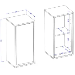 Garnero Arredamenti Mobile Bagno Sospeso-Mobile bagno sospeso 120cm con specchio tortora nero Linda