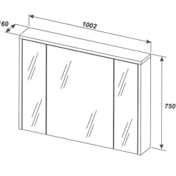 Garnero Arredamenti Mobile Bagno Sospeso-Mobile bagno sospeso 100cm con lavabo, specchio e colonna rovere antracite Stony