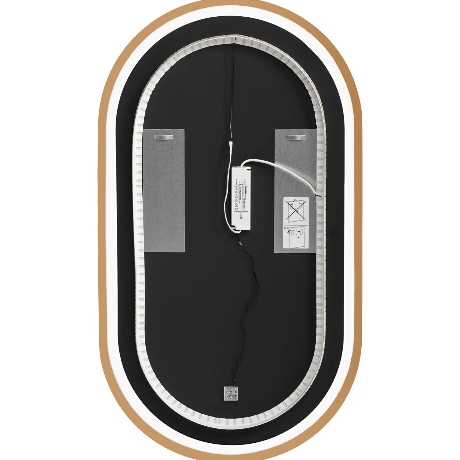 Garnero Arredamenti Mobile Bagno Sospeso-Mobile bagno sospeso 120cm con 2 lavabi, 2 specchi e colonna cannettato blu Deep