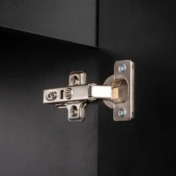 Garnero Arredamenti Mobile Bagno Sospeso-Mobile bagno sospeso 120cm cannettato 4 ante nero rovere Cleany