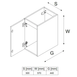 Garnero Arredamenti Mobile Bagno Sospeso-Mobile bagno sospeso 90cm con lavabo da incasso beige rovere Swim Beige - Rovere