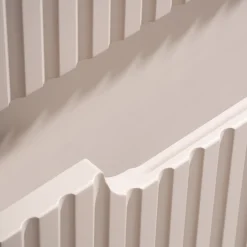 Garnero Arredamenti Mobile Bagno Sospeso-Mobile bagno sospeso 80cm cannettato 2 cassetti e vani rovere Cleany Beige