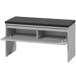 Garnero Arredamenti Mobili Ingresso Appendiabiti|Mobili Ingresso-Mobile ingresso 300x200h cm con specchio appendiabiti armadio Accent Grigio