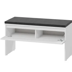 Garnero Arredamenti Mobili Ingresso Appendiabiti|Mobili Ingresso-Mobile ingresso 200x230h cm con specchio appendiabiti bianco Accent Bianco Opaco