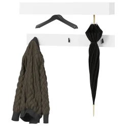 Garnero Arredamenti Mobili Ingresso Appendiabiti|Mobili Ingresso-Mobile ingresso 300x200h cm con specchio appendiabiti armadio bianco Accent Bianco Opaco