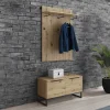 Garnero Arredamenti Mobili Ingresso Appendiabiti|Mobili Ingresso-Mobile ingresso 98x200h cm design moderno rovere Rustic