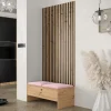 Garnero Arredamenti Mobili Ingresso Appendiabiti|Mobili Ingresso-Mobile ingresso 85x206h cm rovere rustico rosa Welly 2