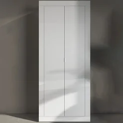 Garnero Arredamenti Armadi E Madie Ingresso|Mobili Multiuso-Mobile multiuso ingresso appendiabiti 78x187h cm moderno bianco lucido Eternity